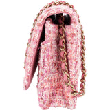 Chanel Quilted Tweed Wallet on Chain Crossbody Bag
