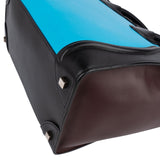 Céline TricolorLeather Luggage Handbag