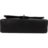 Chanel Quilted Lambskin 24K Gold Medium Double Flap Shoulder Bag