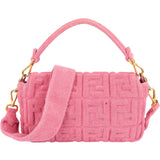 Fendi Limited Pink Terry Cloth Baguette Handbag