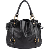 Miu Miu Vitello Lux Bow Hobo Handbag