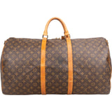 Louis Vuitton Monogram Canvas Keepall 60 Bandoulière Travel Bag