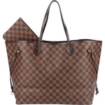 Louis Vuitton Monogram Damier Ebene Neverfull GM Shoulder Bag - vintageandkickz