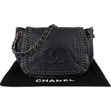Chanel Calfskin CC Single Flap Shoulder Bag