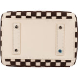Louis Vuitton Monogram Damier Velours Speedy Cube PM Handbag