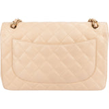 Chanel Caviar Leather Jumbo Double Flap Shoulder Crossbody Bag