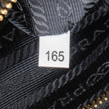 Prada Black Vitello Daino Leather Tote Handbag