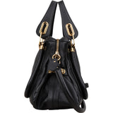 Chloé Black Leather Paraty Handbag