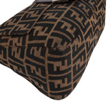 Fendi Monogram Zucca Canvas Mamma Baguette Shoulder Bag
