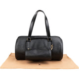 Louis Vuitton Noir Epi Leather Soufflot Set Handbag