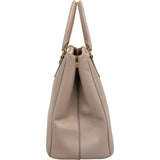 Prada Grey Saffiano Leather Galleria Handbag