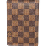 Louis Vuitton Monogram Damier Ebene Passport Cover Card Holder