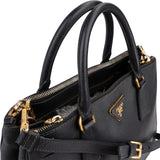 Prada Black Saffiano Leather Galleria Handbag