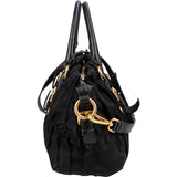 Prada Black Tessuto Gauffre Satchel Handbag