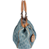 Gucci Monogram GG Denim Sukey Handbag