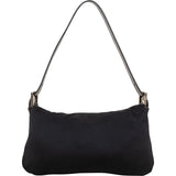 Fendi FF Cotton Baguette Shoulder Bag