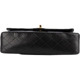 Chanel Quilted Lambskin 24K Gold Medium Double Flap Shoulder Bag