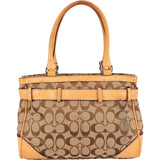 Coach Monogram Signature Canvas Hampton Carryall Handbag