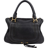 Chloé Black Leather Marcie Medium Satchel Handbag