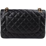 Chanel Quilted Caviar Leather Jumbo Double Flap Crossbody Bag