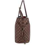 Louis Vuitton Monogram Damier Ebene Canvas Neverfull MM Shoulder Bag