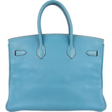 Hermès Blue Jean Togo Leather Birkin 35 Handbag