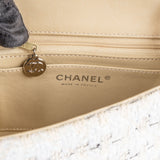 Chanel Quilted Tweed Single Flap Crossbody Bag