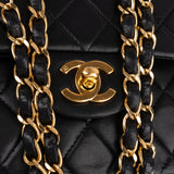 Chanel Quilted Lambskin 24K Gold Small Double Flap Shoulder Bag