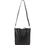Yves Saint Laurent Black Leather Tote Handbag