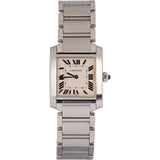 Cartier Silver Tone Tank Française 2301 Women Watch
