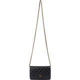 Chanel Quilted Caviar Leather Wallet on Chain Crossbody Bag