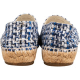 Chanel Blue Tweed CC Espadrilles Shoes (35)