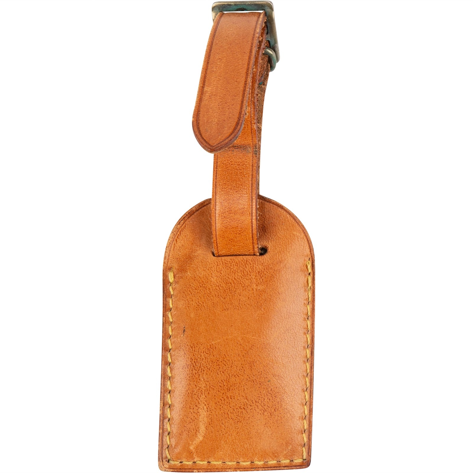 [🔄️B10 / F25] Louis Vuitton Vachetta Leather Luggage Tag - vintageandkickz