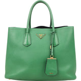 Prada Saffiano Leather Double Handbag