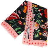 Gucci Flora Snake Star Print Tuch Scarf XXL