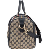 Gucci Monogram GG Canvas Web Boston Handbag