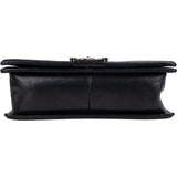 Chanel Aged Quilted Calfskin Medium Boy Crossbody Bag