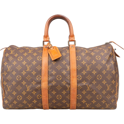 Louis Vuitton Monogram Canvas Keepall 45 Travel Bag