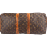 Louis Vuitton Monogram Canvas Keepall 45 Travel Bag