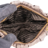 Prada Matelassé Nappa Leather Gaufre Pochette Clutch