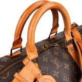 Louis Vuitton Monogram Canvas Keepall 55 Bandoulière Travel Bag
