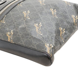 Gucci Monogram GG Supreme Canvas Tiger Print Messenger Crossbody Bag