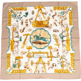 Hermès Copeaux Silk 90 Scarf Tuch