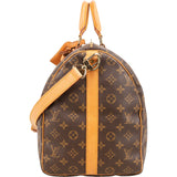 Louis Vuitton Monogram Canvas Keepall 50 Bandoulière Travel Bag