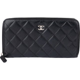 Chanel Quilted Lambskin CC Zippy Wallet