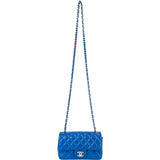Chanel Quilted Lambskin Palladium Small Single Flap Crossbody Bag