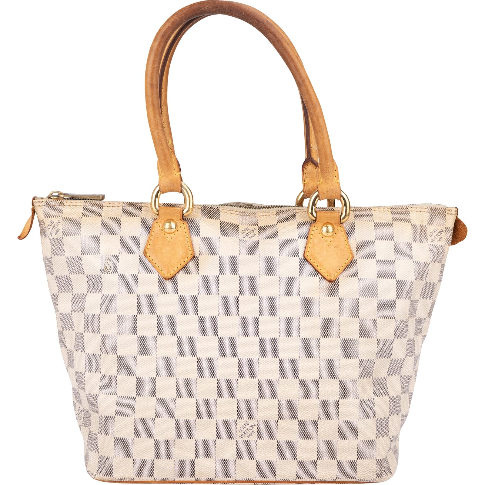 Louis Vuitton Monogram Damier Azur Canvas Saleya PM Handbag - vintageandkickz