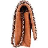 Chanel Quilted Caviar Leather Wallet On Chain Crossbody Bag