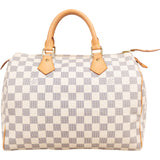 Louis Vuitton Monogram Damier Azur Speedy 30 Handbag