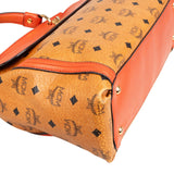 MCM Monogram Visetos Business Satchel Crossbody Handbag